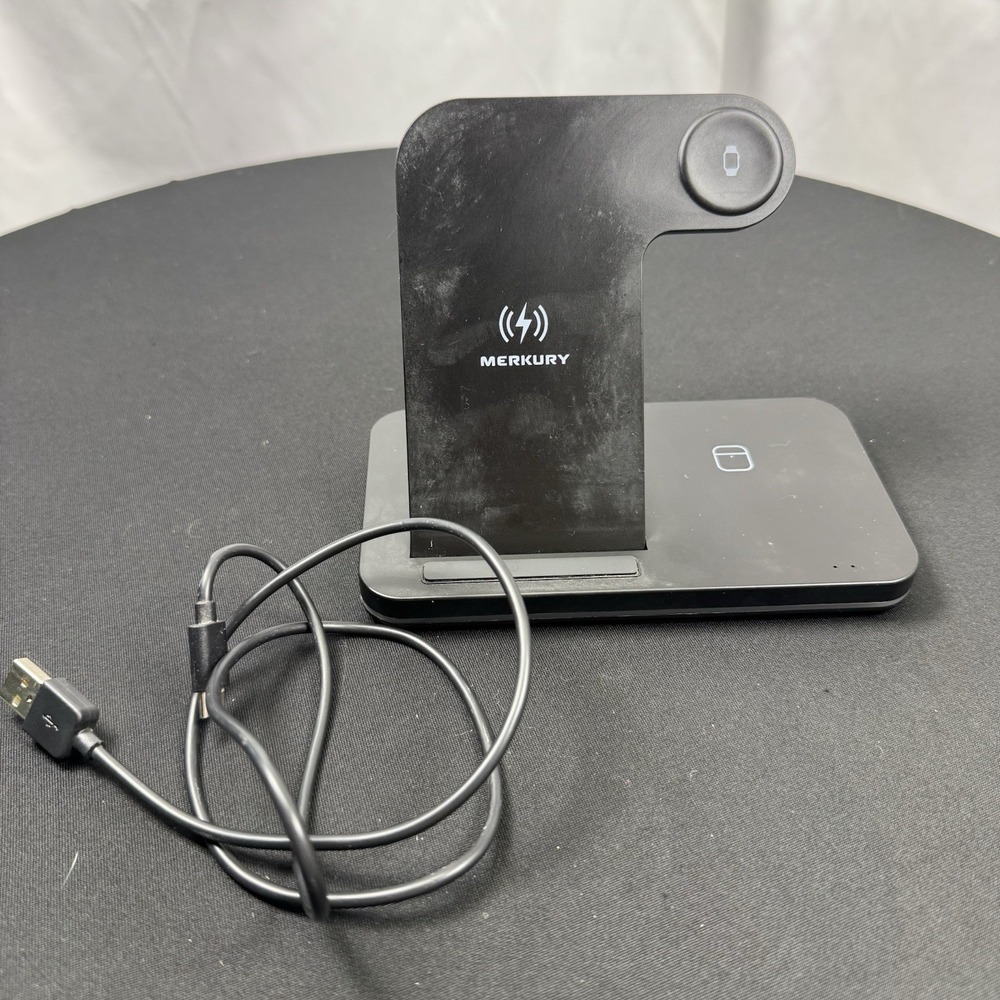 Merkury 3 in 1 wireless charger With USB Charging Cord - Picture 1 of 7